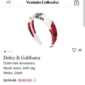 Dolce and Gabbana poppy headband kids